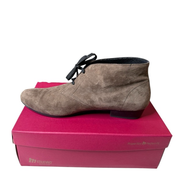 Munro America Sloane Greige Suede Chukka Waterpoof Suede Boots Size 14Medium /13 - Picture 1 of 15